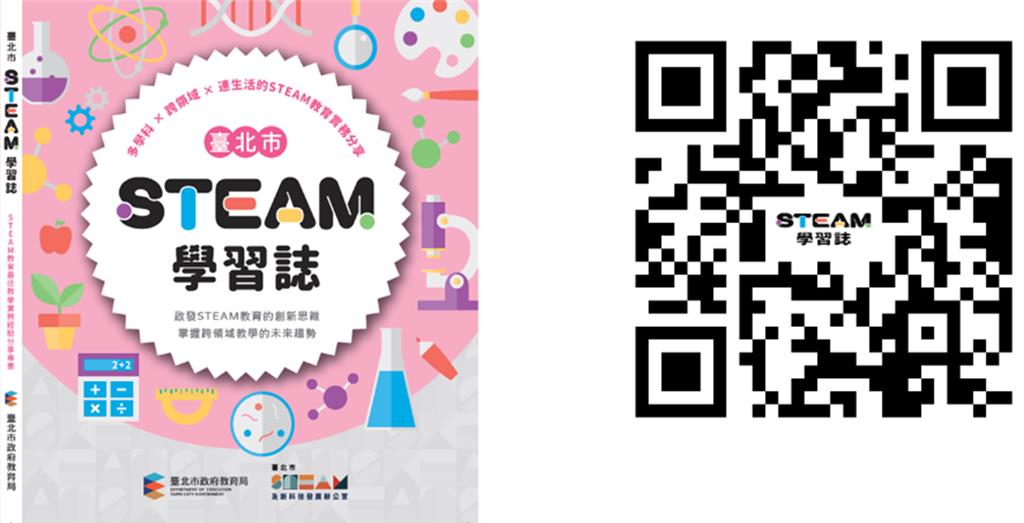 教育園丁的話圖片圖2 學習誌封面與全套電子書QR Code