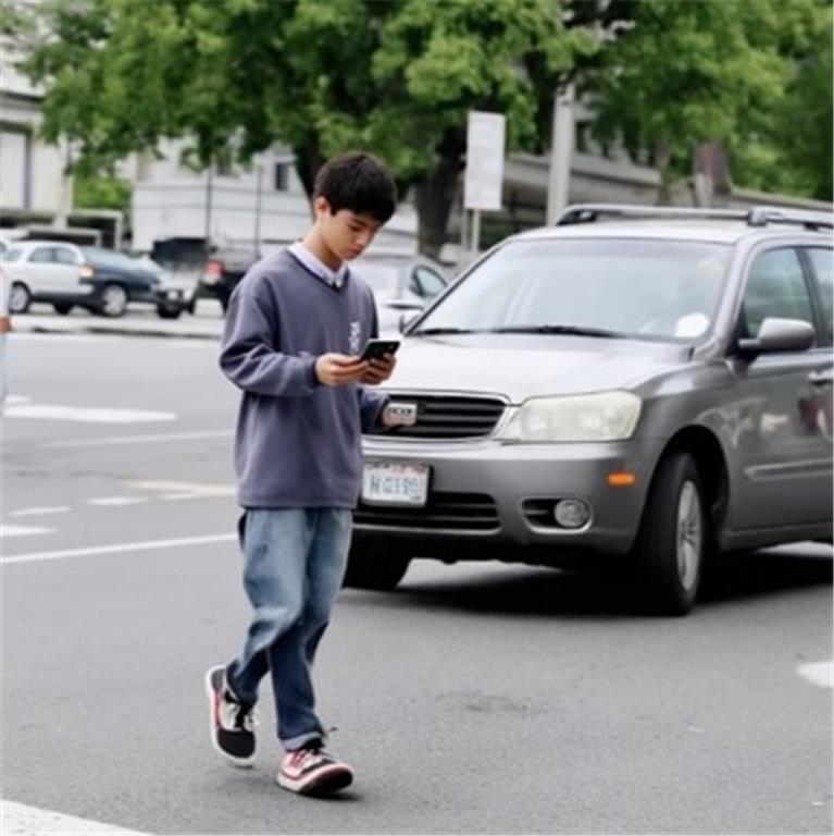 教育園丁的話圖片邊走邊滑手機的行人