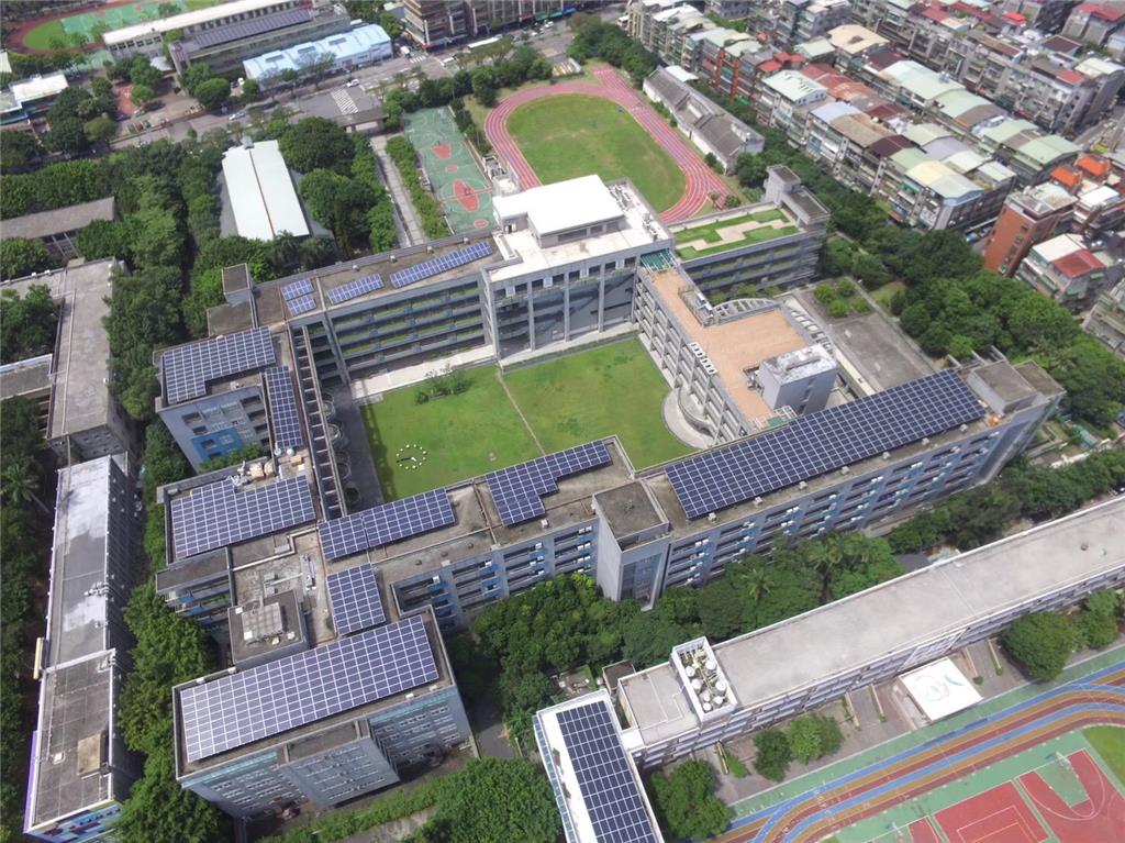 教育園丁的話圖片萬華國中-太陽光電設置