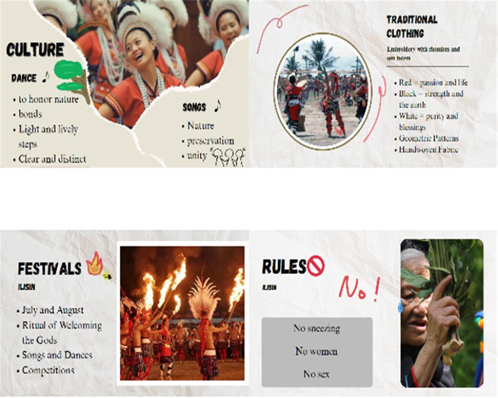 教育園丁的話圖片圖3 臺灣學生介紹阿美族之投影片。